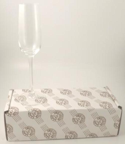 Maid of Honour Champagne Flute: Glass Titanium Crystal Pearl with crystals