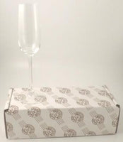 Personalised 50th Birthday Gift Champagne: Glass (Sweet pea)
