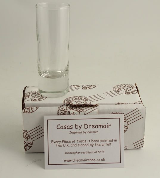 The Hen Gift Shot Glass: (Blk/Red)