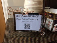 Bridal Shower Gift Photo Frame Land: Copper with crystals