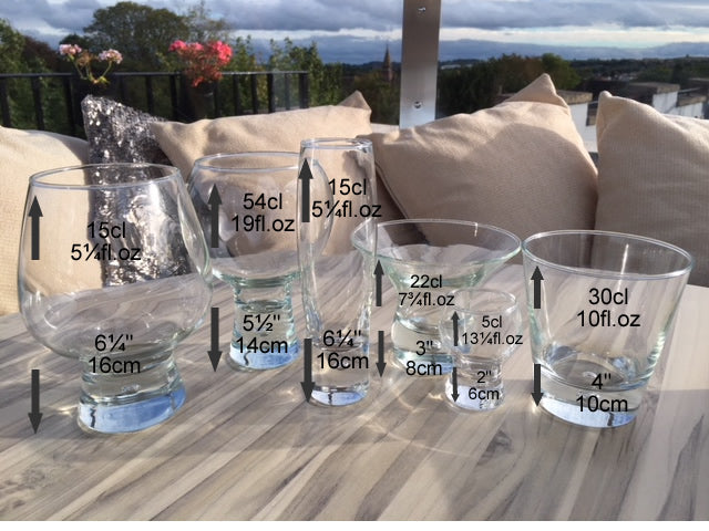 Personalised Wording Gift Whisky Glass: (Blue)