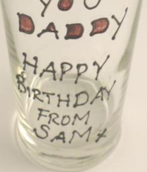 Personalised So Love You Daddy Pint Glass