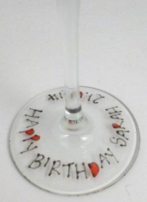 Personalised Cami Wine Glass