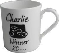 Cycling China Hand Painted Mug: