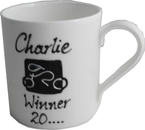 Cycling China Hand Painted Mug: