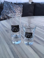 Cycling Gift Tall Shot Glass: