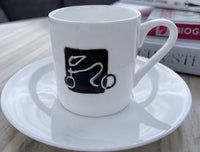 Cycling China Espresso Cup/Saucer: