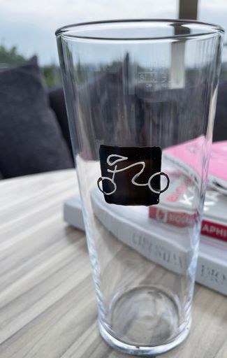 Cycling Design Gift Pint Glass: