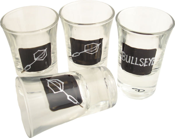 Darts Design Gift Shot Glasses: (Set 4)