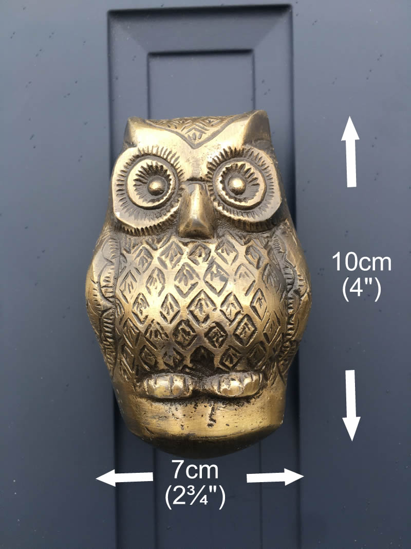 Baby Owl Door Knocker Measurements
