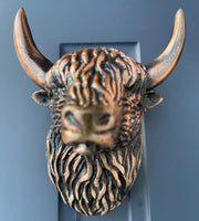 Highland Cattle Door Knocker (Copper)