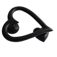 Heart Shaped Door Knocker (Black):