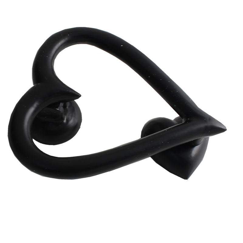 Heart Shaped Door Knocker (Black):