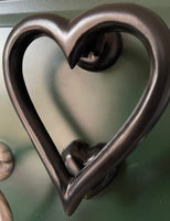 Heart Shaped Door Knocker (Black):