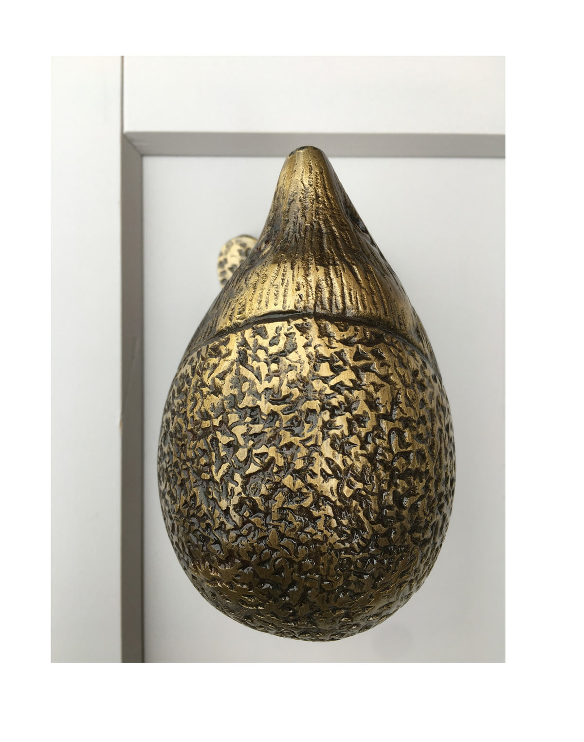 Hedgehog Door Knocker Antique Brass