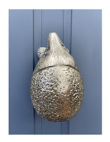 Hedgehog Door Knocker (Gunmetal Silver)