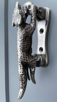 Running Fox Door Knocker (Gunmetal Silver)