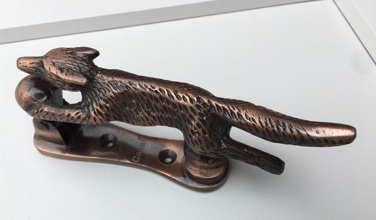 Running Fox Door Knocker Copper