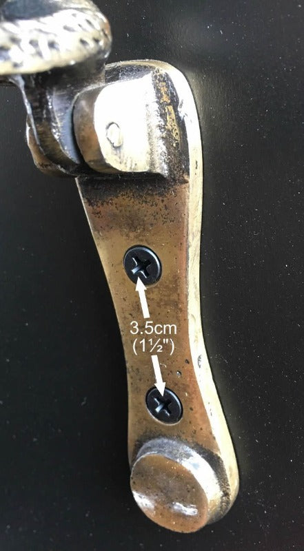 Running Fox Door Knocker (Gunmetal Silver)