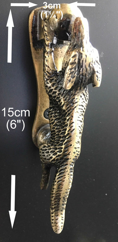 Running Fox Door Knocker (Gunmetal Silver)