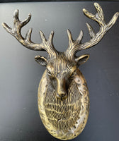 Highland Stag Door Knocker (Antique Brass)