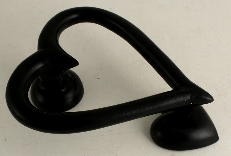 Heart Door Knocker Black End Of Line