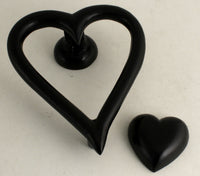 Heart Door Knocker Black End Of Line