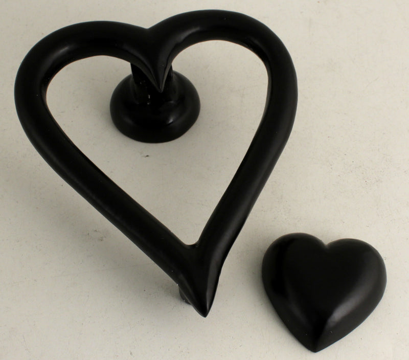 Heart Door Knocker Black End Of Line