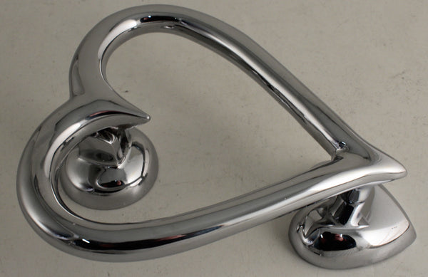 Heart Door Knocker Chrome End Of Line