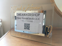 Personalised Maid of Honour Photo: Frame Land (Gold) with Crystals