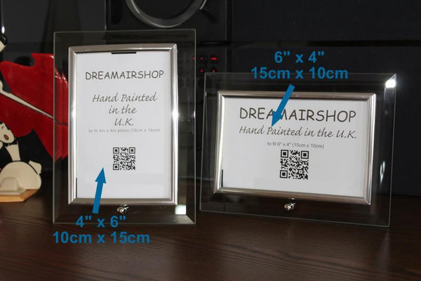 Personalised Wedding Day Photo Frame: Landscape (Hat & Tiara)