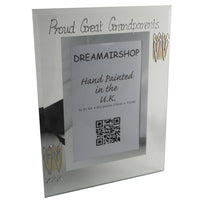 Proud Great Grandparents Gift Photo: Frame Portrait (P)(hearts)