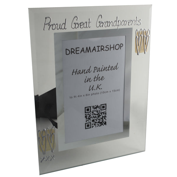 Proud Great Grandparents Gift Photo: Frame Portrait (P)(hearts)