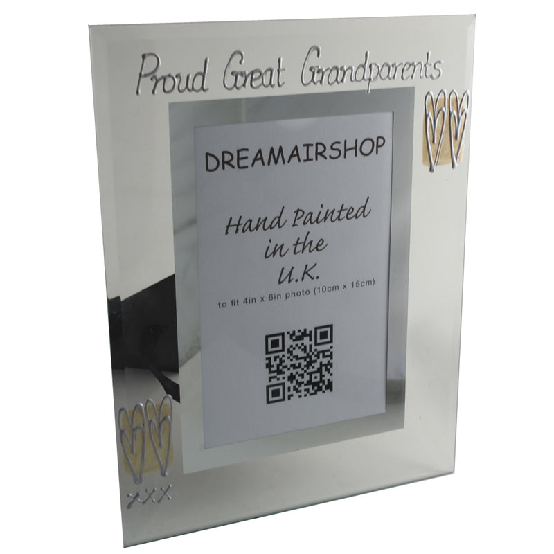 Proud Great Grandparents Gift Photo: Frame Portrait (P)(hearts)