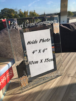 Proud Great Grandparents Gift Photo: Frame Portrait (P)(hearts)
