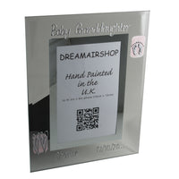 Personalised Baby Granddaughter Gift Portrait: (Pink Hearts)