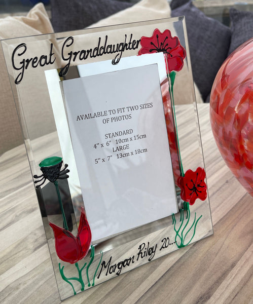 Great Granddaughter Picture Photo Frame Portrait: (Poppy)