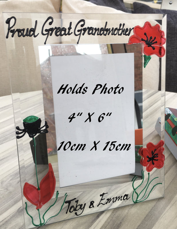 Proud Great Grandmother Photo Frame: Portrait (Poppy)
