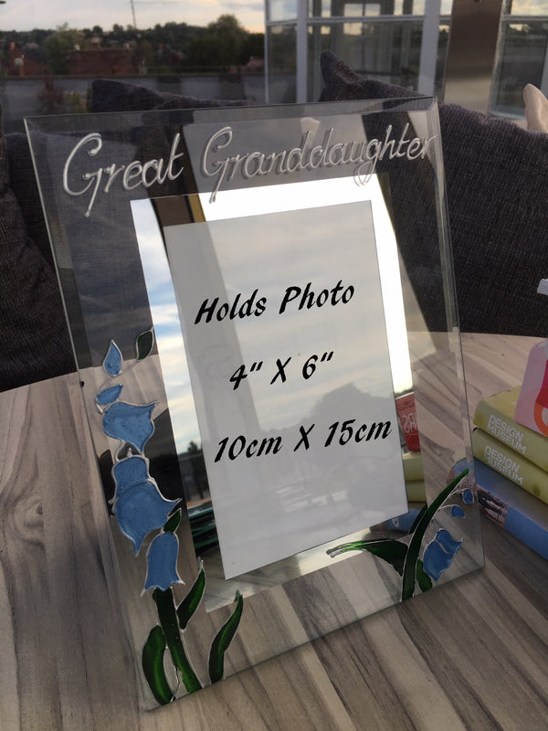 Great Granddaughter Picture Photo Frame Portrait: (Bluebell)