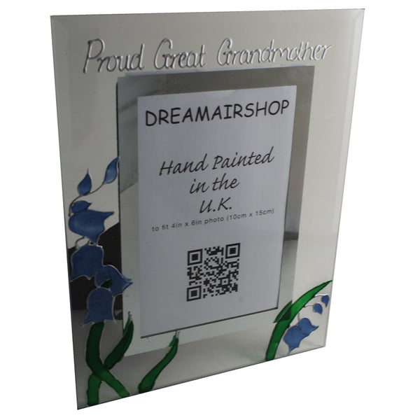 Proud Great Grandmother Photo Frame: Portrait (Bluebell)