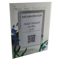 Proud Great Grandmother Photo Frame: Portrait (Bluebell)