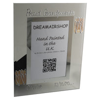Proud Grandparents Photo Frame Portrait: (Coffee/Hearts)