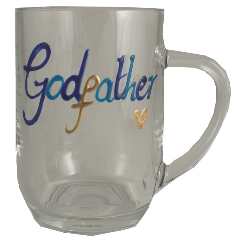 Godfather Design Gift Tankard Glass: (Multicoloured)