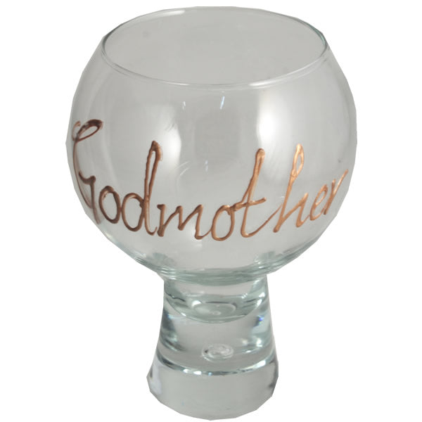 Godmother Bubble Gin and Tonic: Glass with Crystals (Copper)