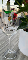 Retirement Design Gift Wine Glass: