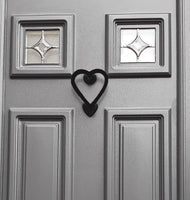 Heart Door Knocker Black End Of Line