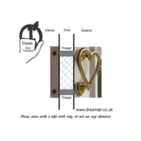 Heart Shaped Door Knocker(Antique Brass) End of Line