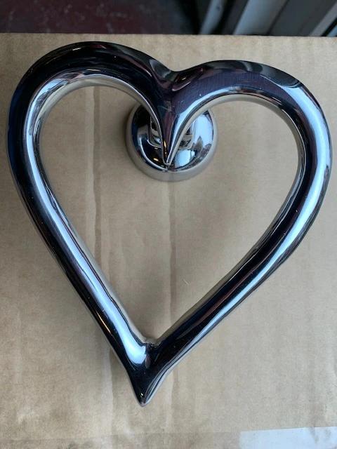 Heart Door Knocker Chrome End Of Line