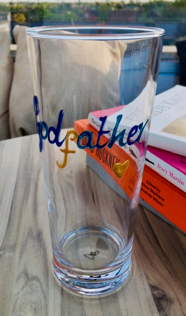 Godfather Gift Pint Glass: (Multicoloured)