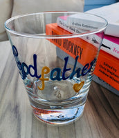 Personalised Wording Gift Whisky Glass: (Multicoloured)